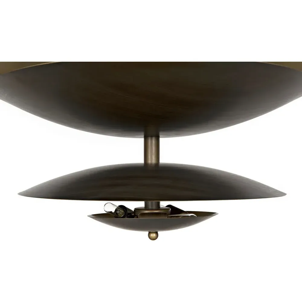 Dora 4 Tier Dome Chandelier - Aged Brass, Steel