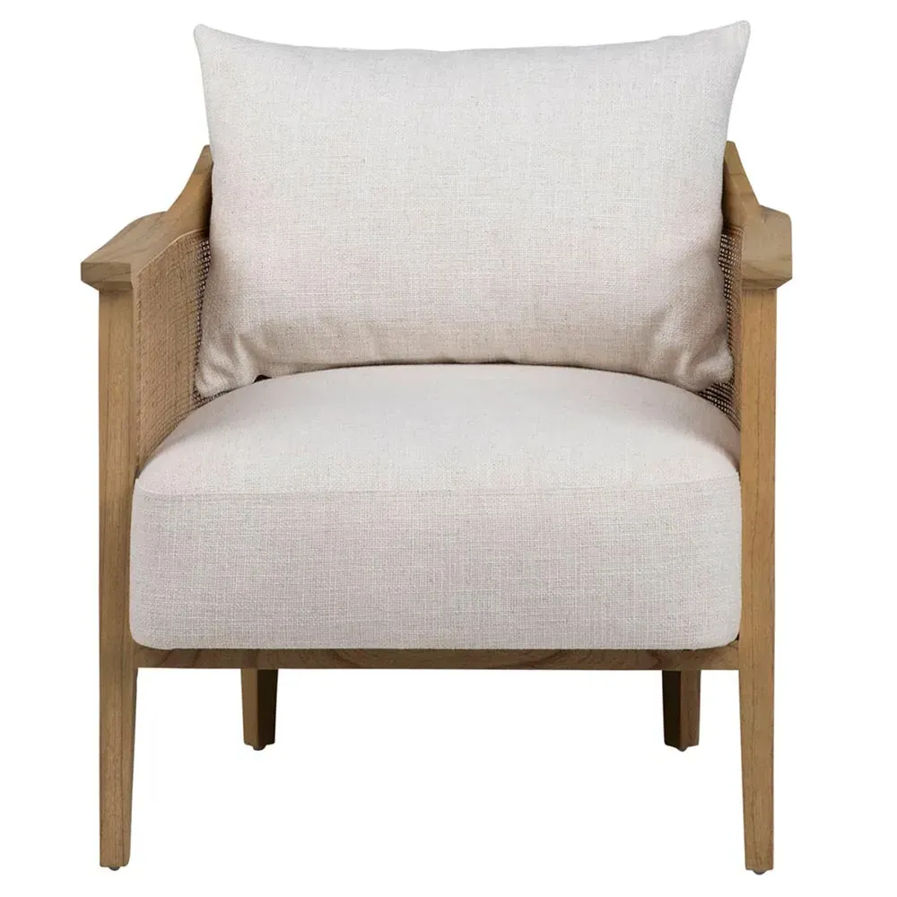 Dorey Woven Rattan Occasional Chair - Brown, Mindi Wood image