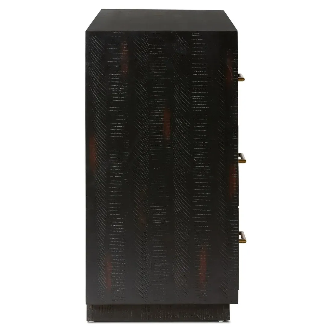 Dorwin Media Console Sideboard - Black, Acacia Wood