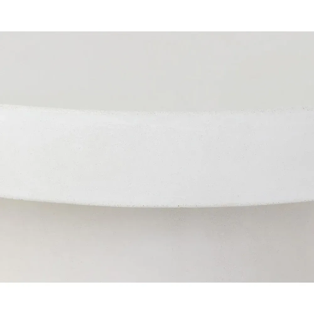 Dotson Square Outdoor Coffee Table - White, Concrete