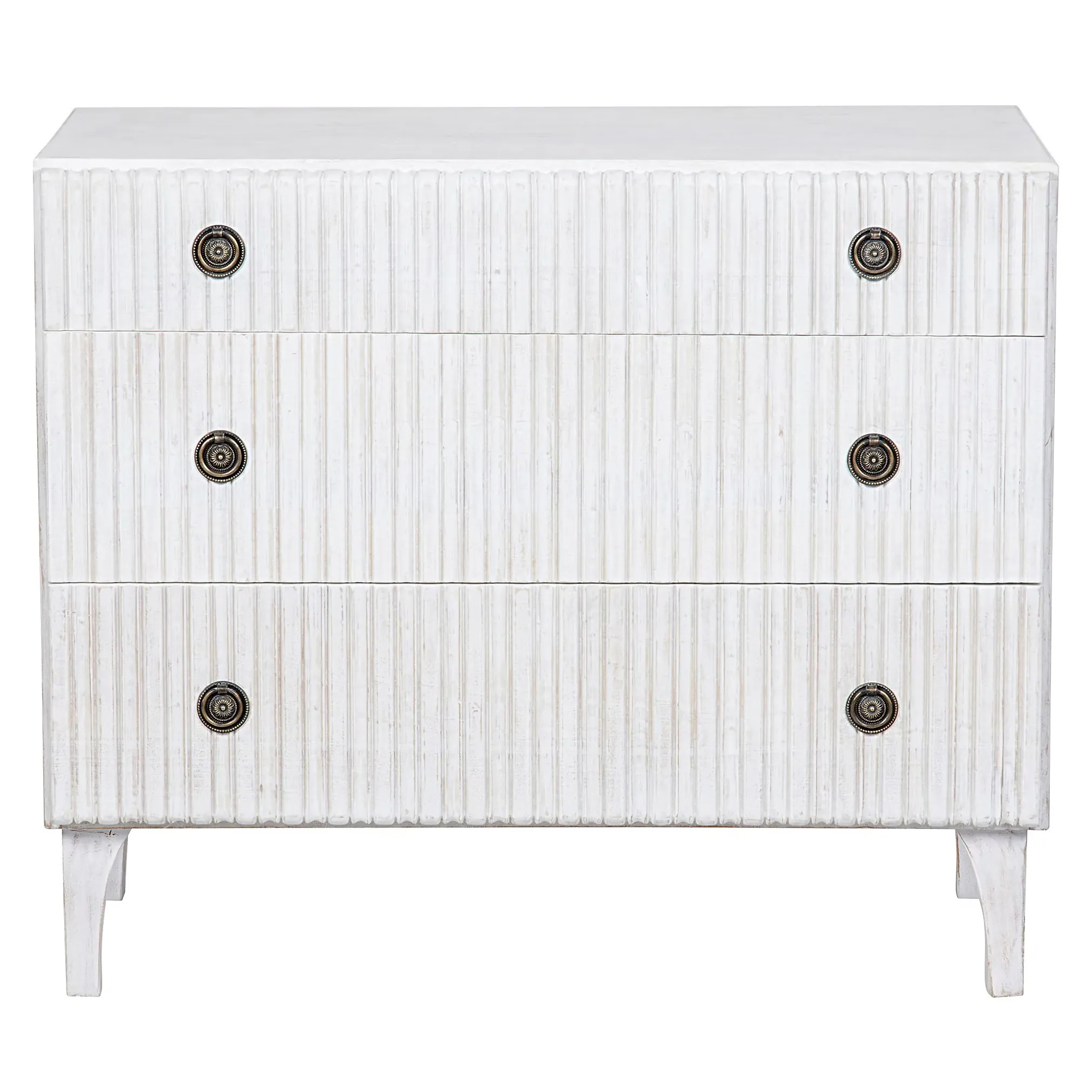 Drake Bachelor Chest Dresser - Whitewash, Mahogany