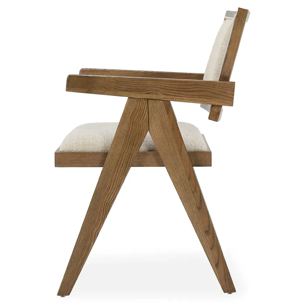 Drew Dining Chair - Beige, Ash Wood