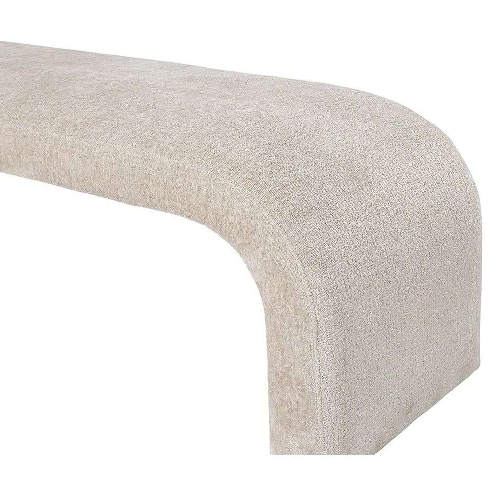 Drottra Arched Bedroom Bench - Taupe