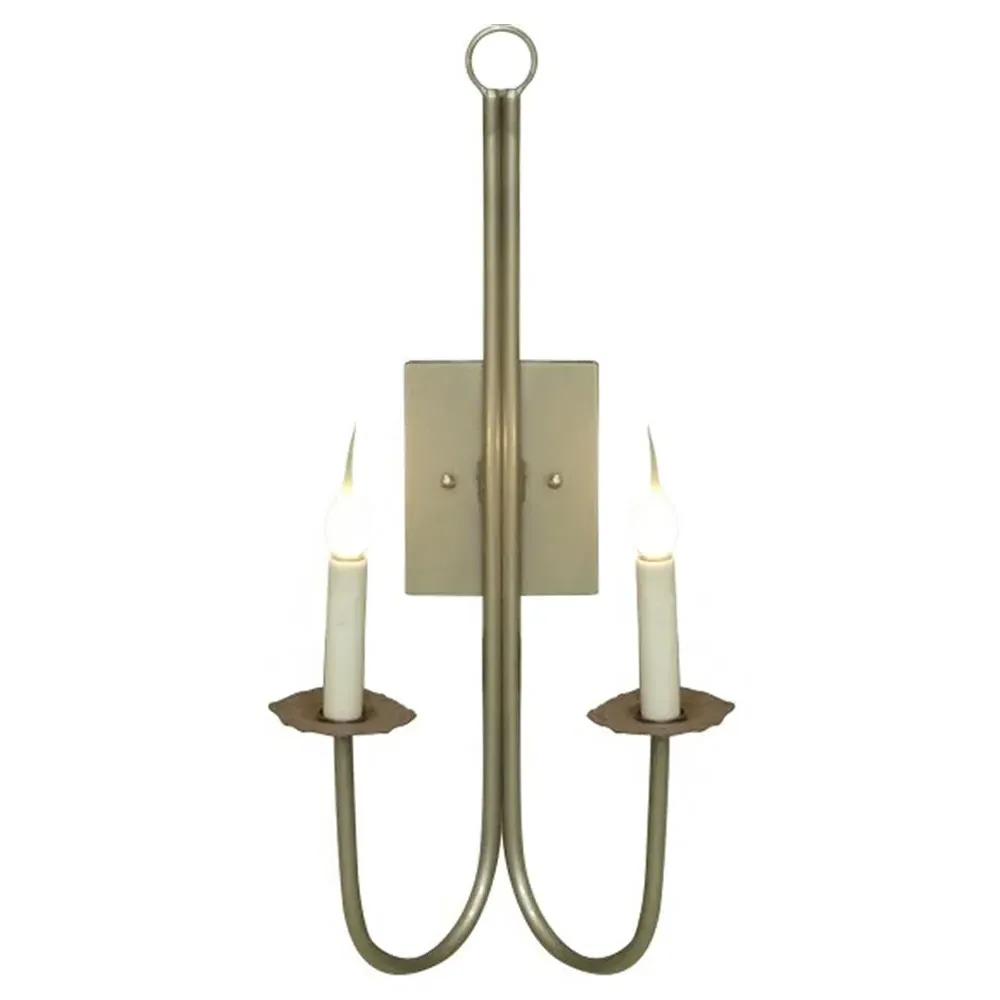 Dune Candle Wall Light Sconce - Grey, Steel image