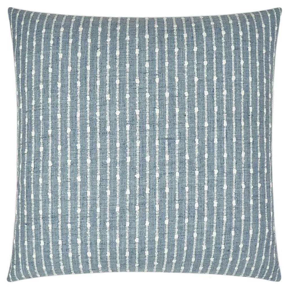 Dune Coastal Feather Down Throw Pillow - Blue