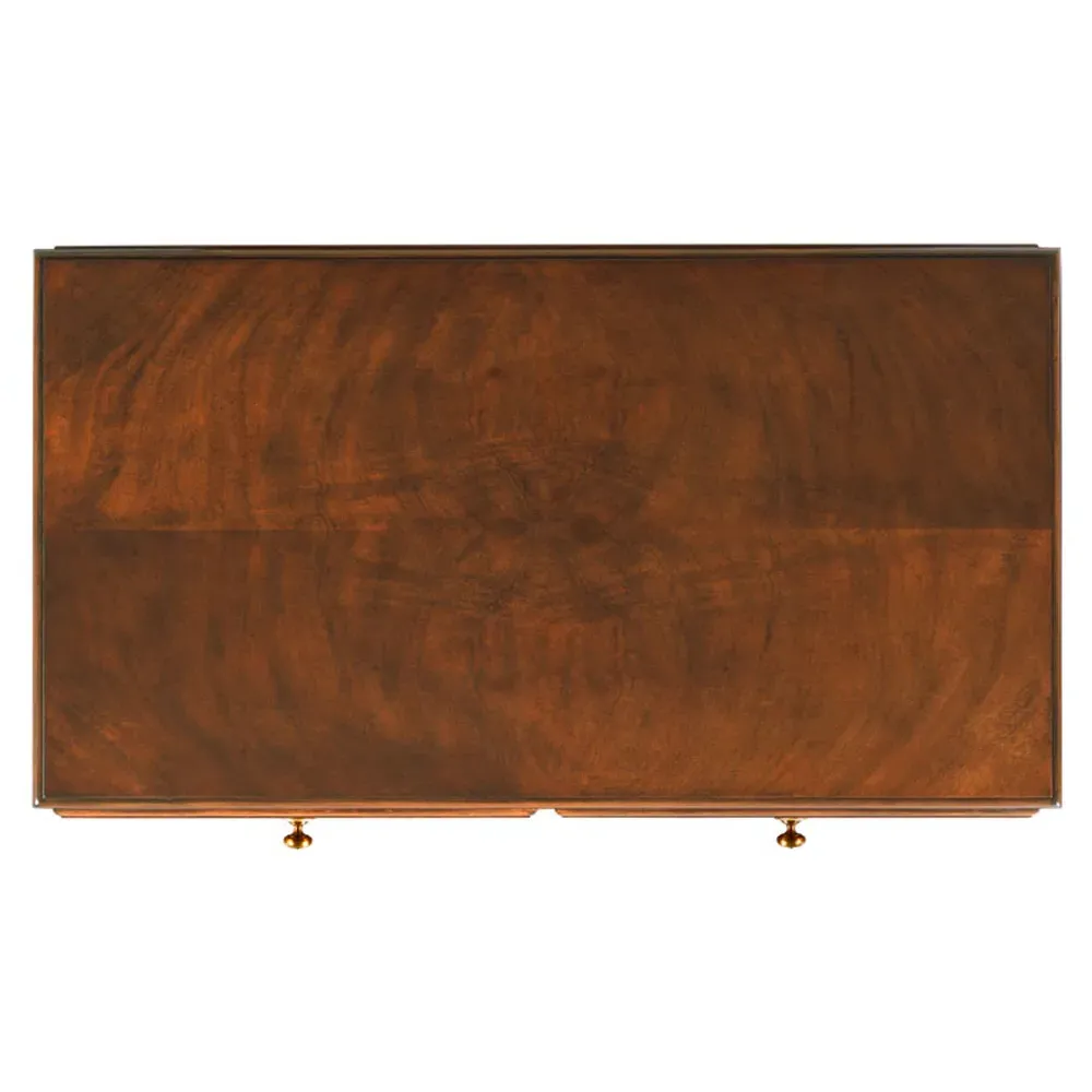 Durham Chest - Brown, Burl Wood