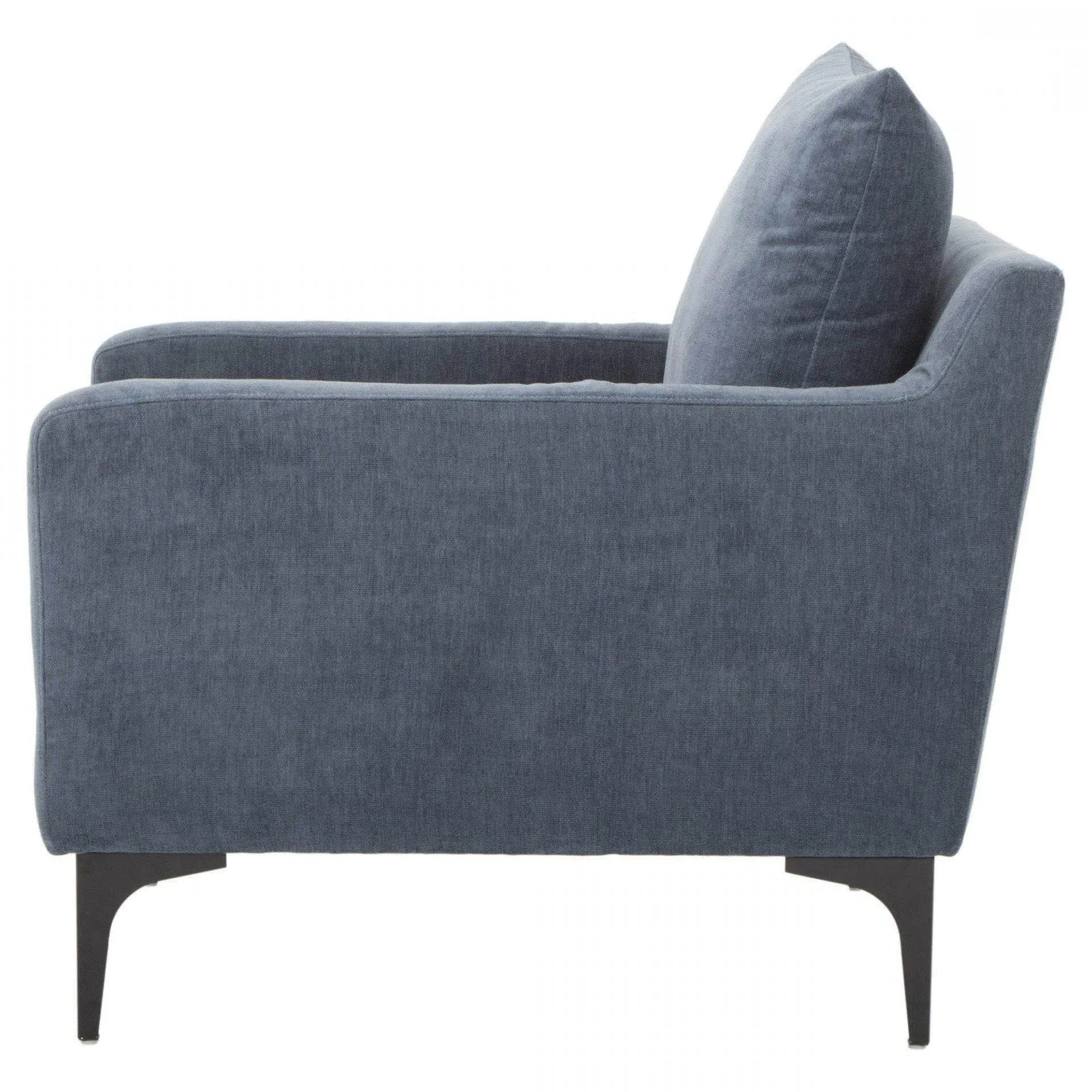 Dyna Upholstered Occasional Chair - Blue, Steel