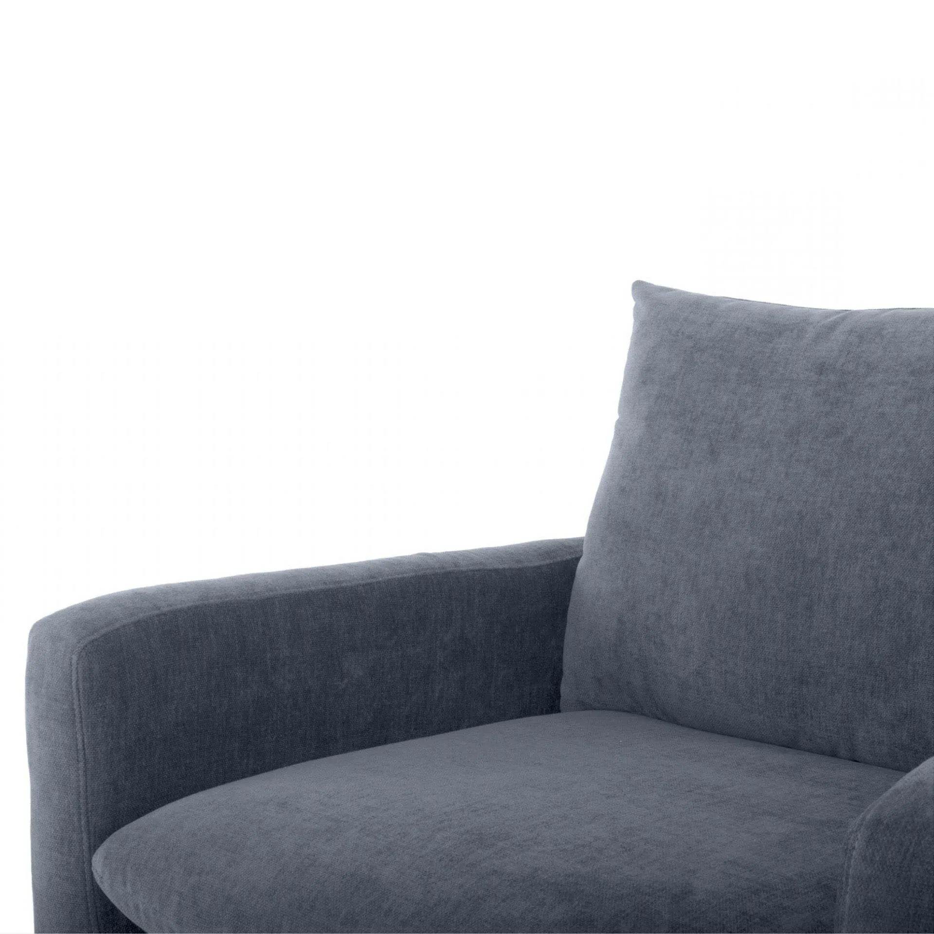 Dyna Upholstered Occasional Chair - Blue, Steel