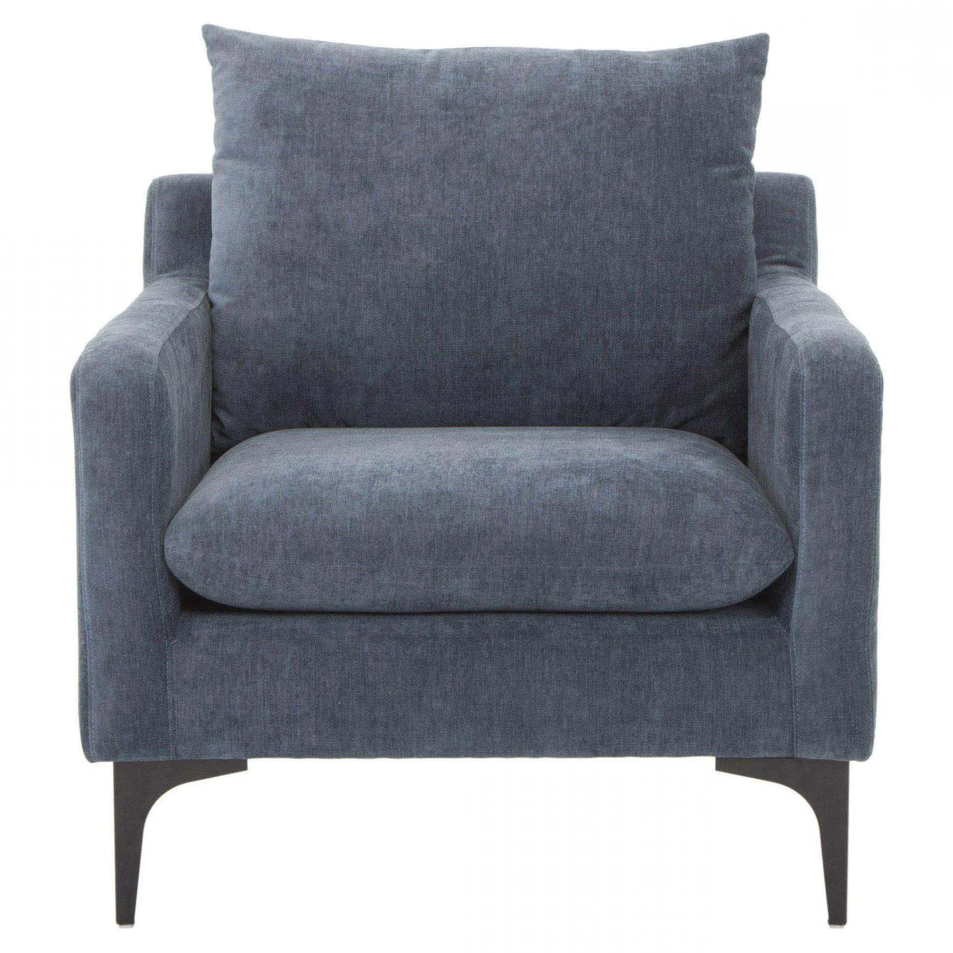 Dyna Upholstered Occasional Chair - Blue, Steel