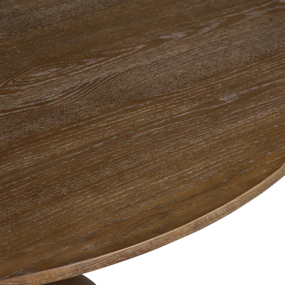 Eastman Round Dining Table - Sienna Oak