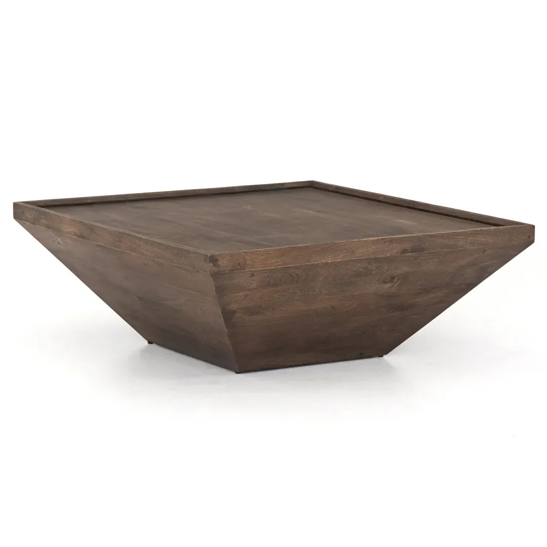 Eckard Square Coffee Table - Aged Brown, Mango Wood