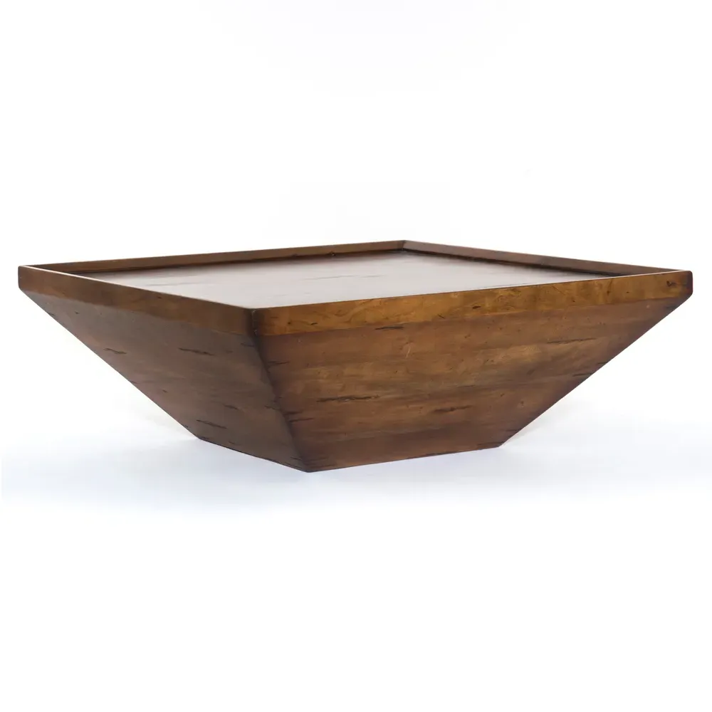 Eckard Square Coffee Table - Brown, Reclaimed Wood
