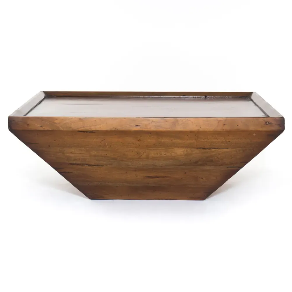 Eckard Square Coffee Table - Brown, Reclaimed Wood