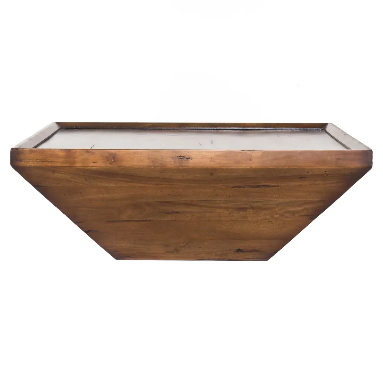 Eckard Square Coffee Table - Brown, Reclaimed Wood