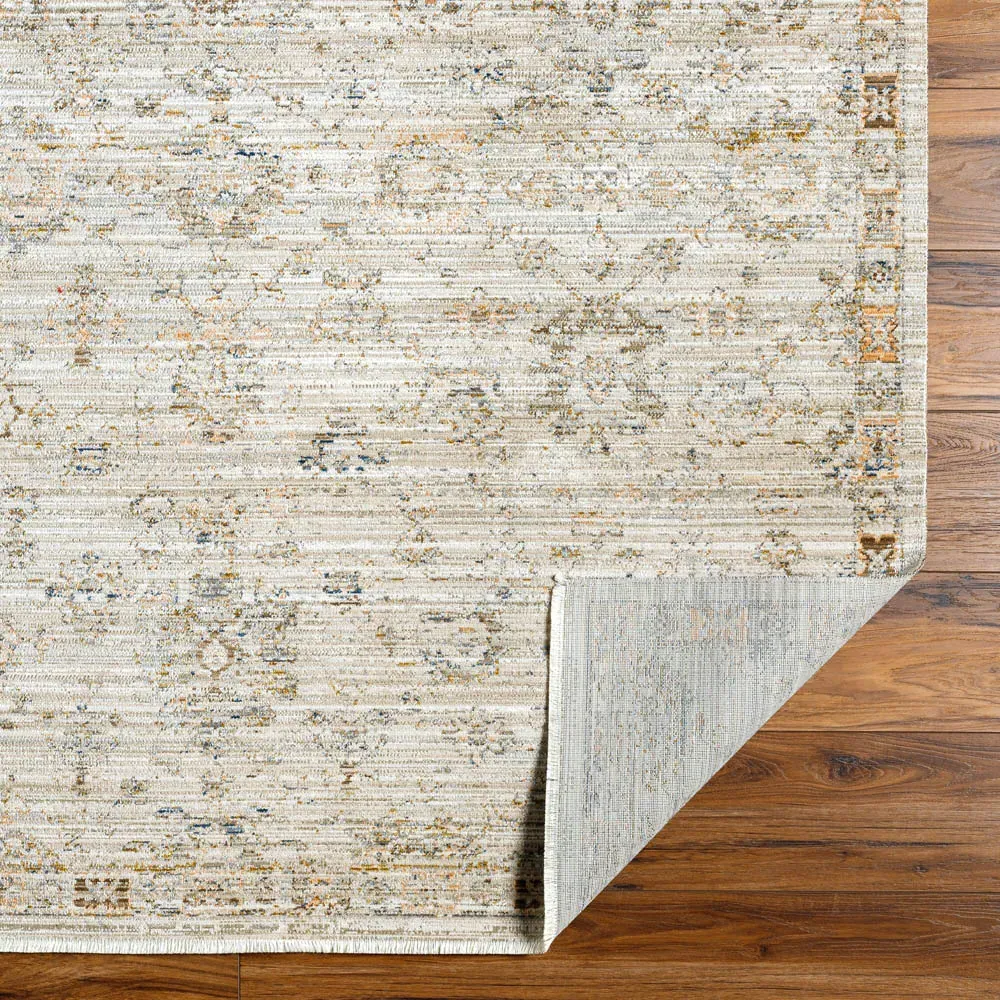 Eden Oushak Patterned Indoor Outdoor Rug Sample - Brown, Polyester