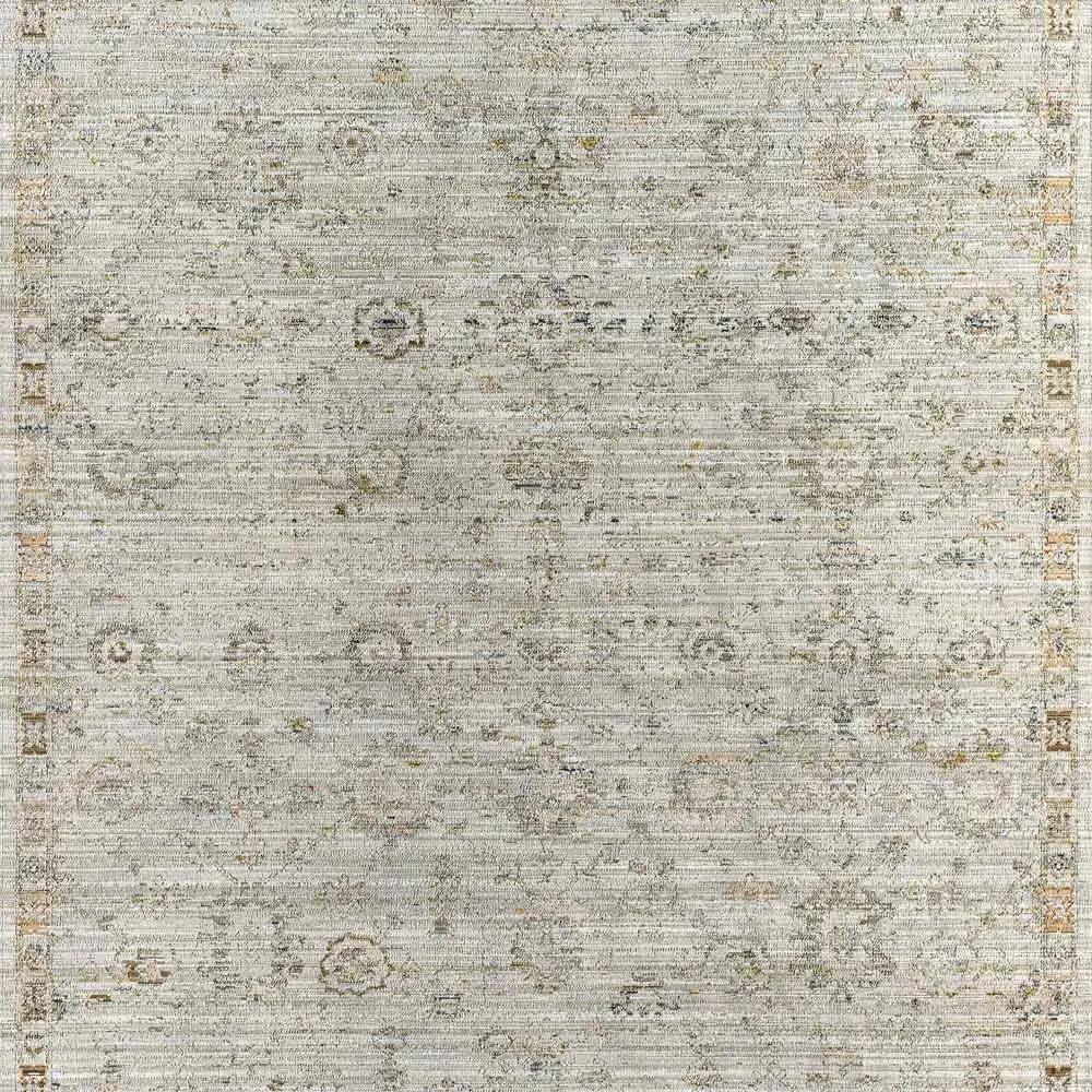 Eden Oushak Patterned Indoor Outdoor Rug Sample - Brown, Polyester image