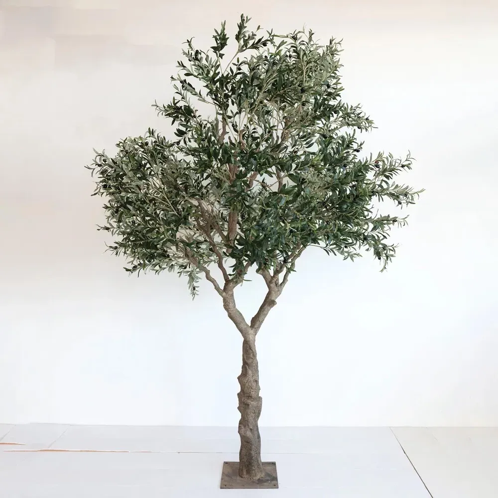 Edith Faux Olive Tree - Green