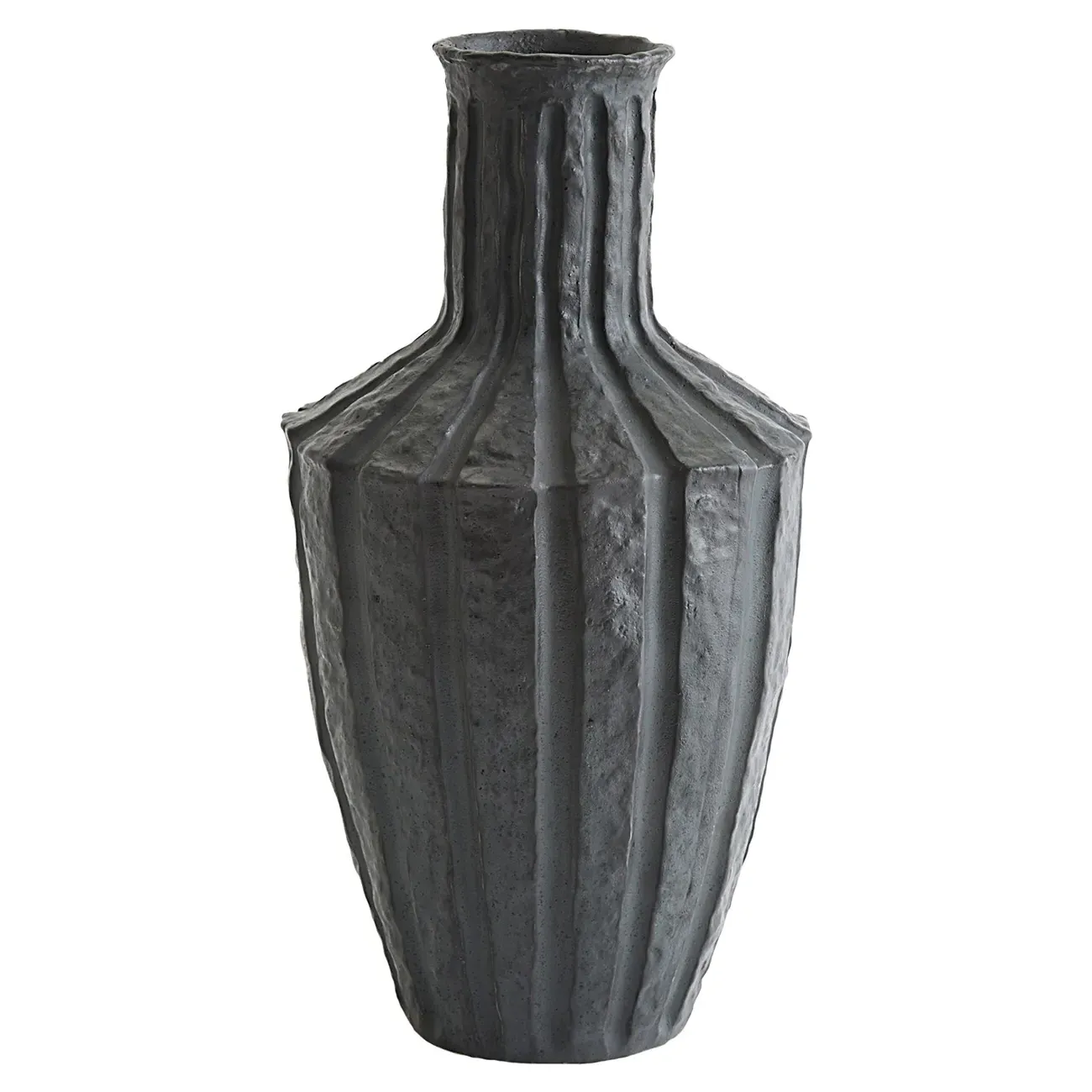 Edith Large Decorative Vase - Black, Ceramic