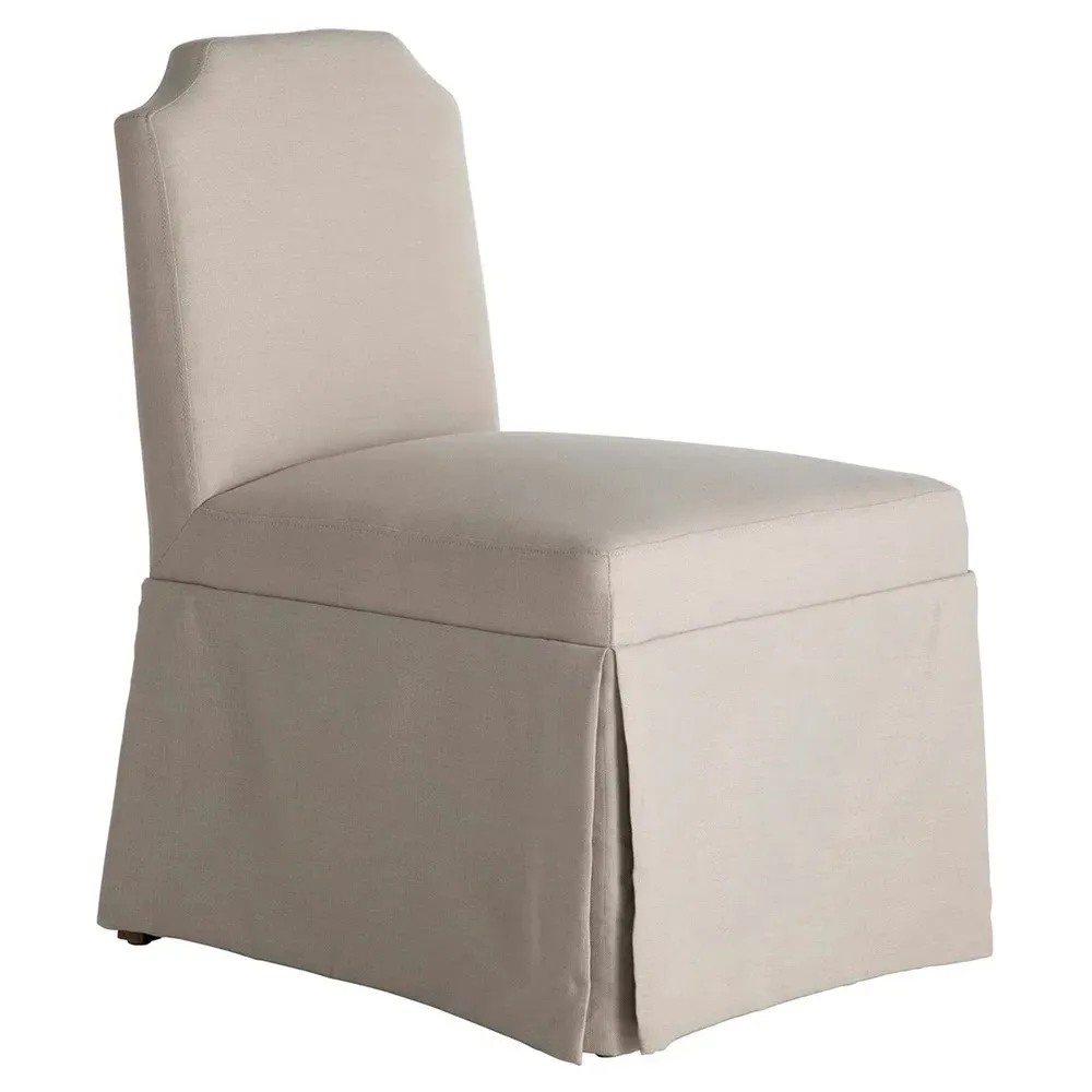 Edmund Slipcovered Dining Side Chair - Beige