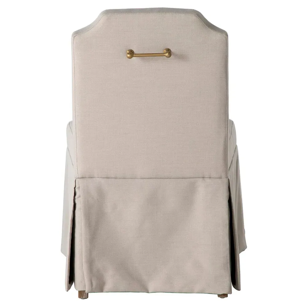 Edmund Slipcovered Dining Side Chair - Beige