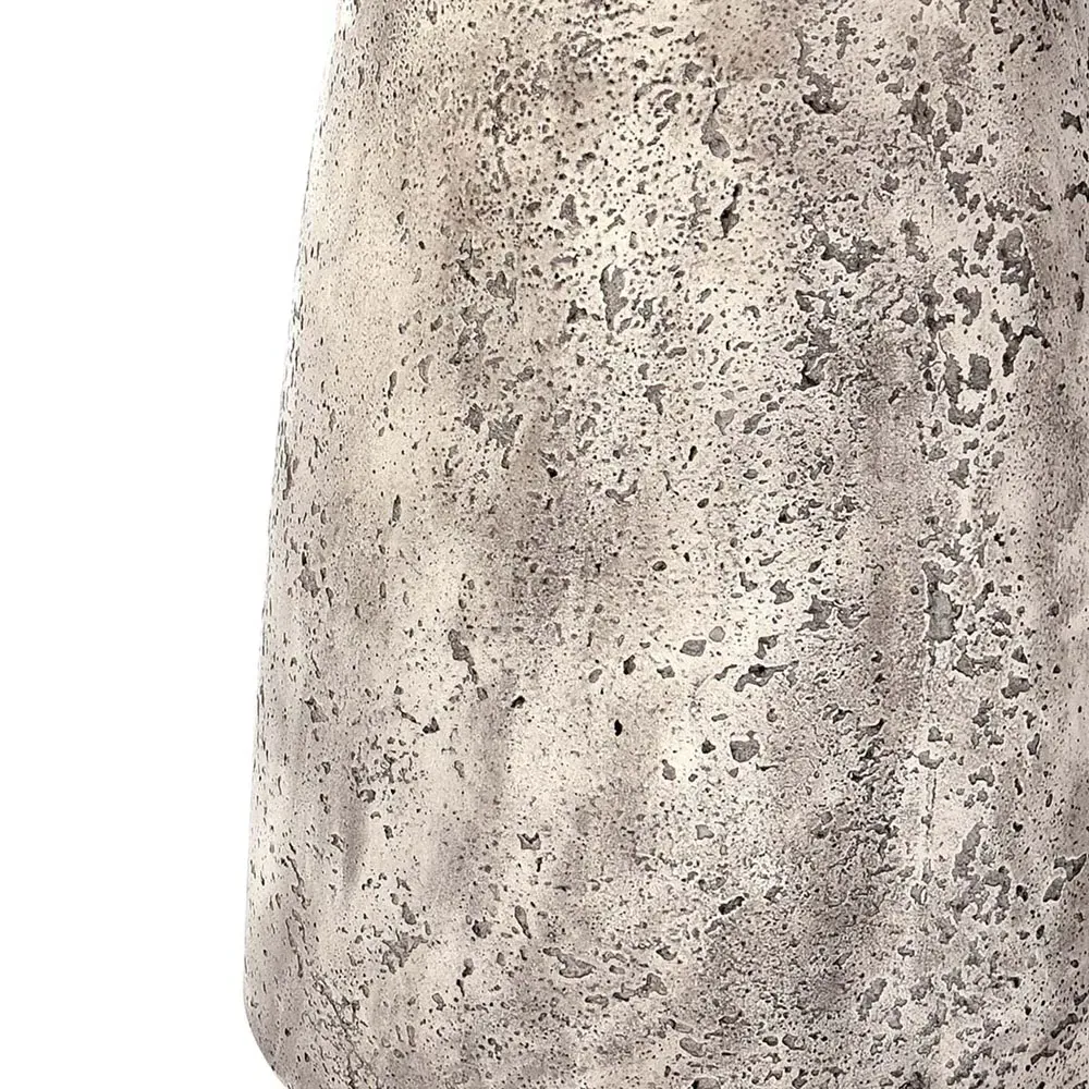 Eduard Round Outdoor Side Table - Light Grey, Concrete