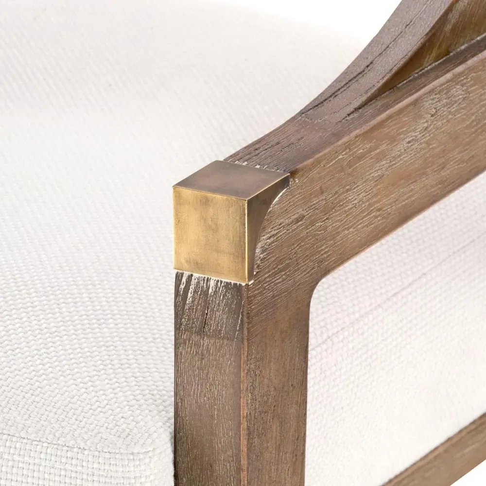 Edward Counter Stool with Woven Cane - Driftwood, Mahogany