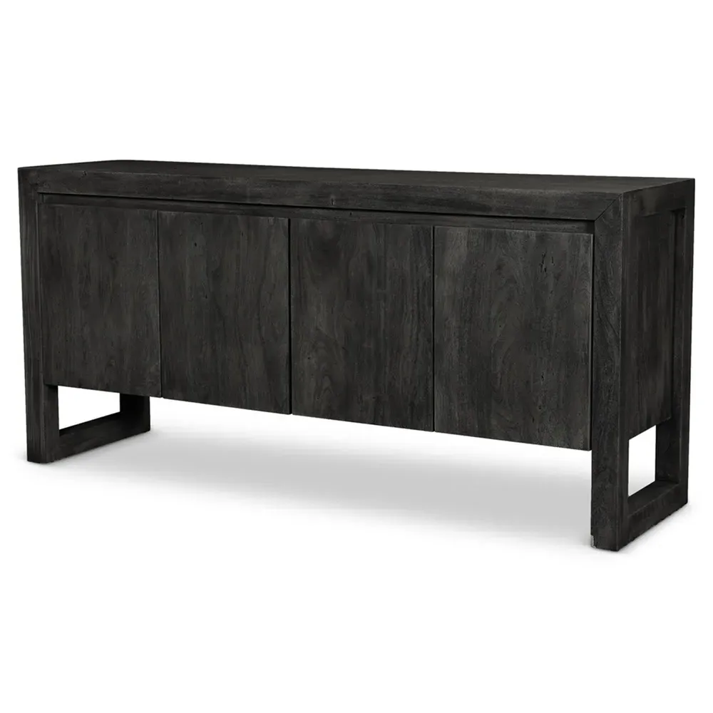 Edward Sideboard - Black, Acacia Wood