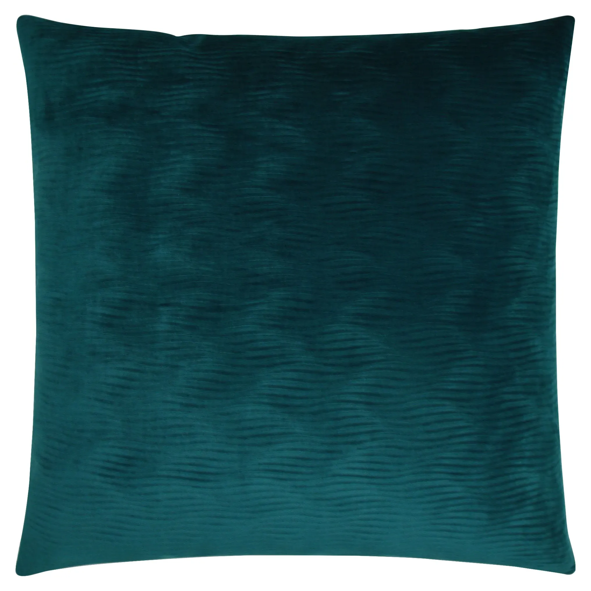 Edward Square Feather Down Pillow - Teal, Polyester