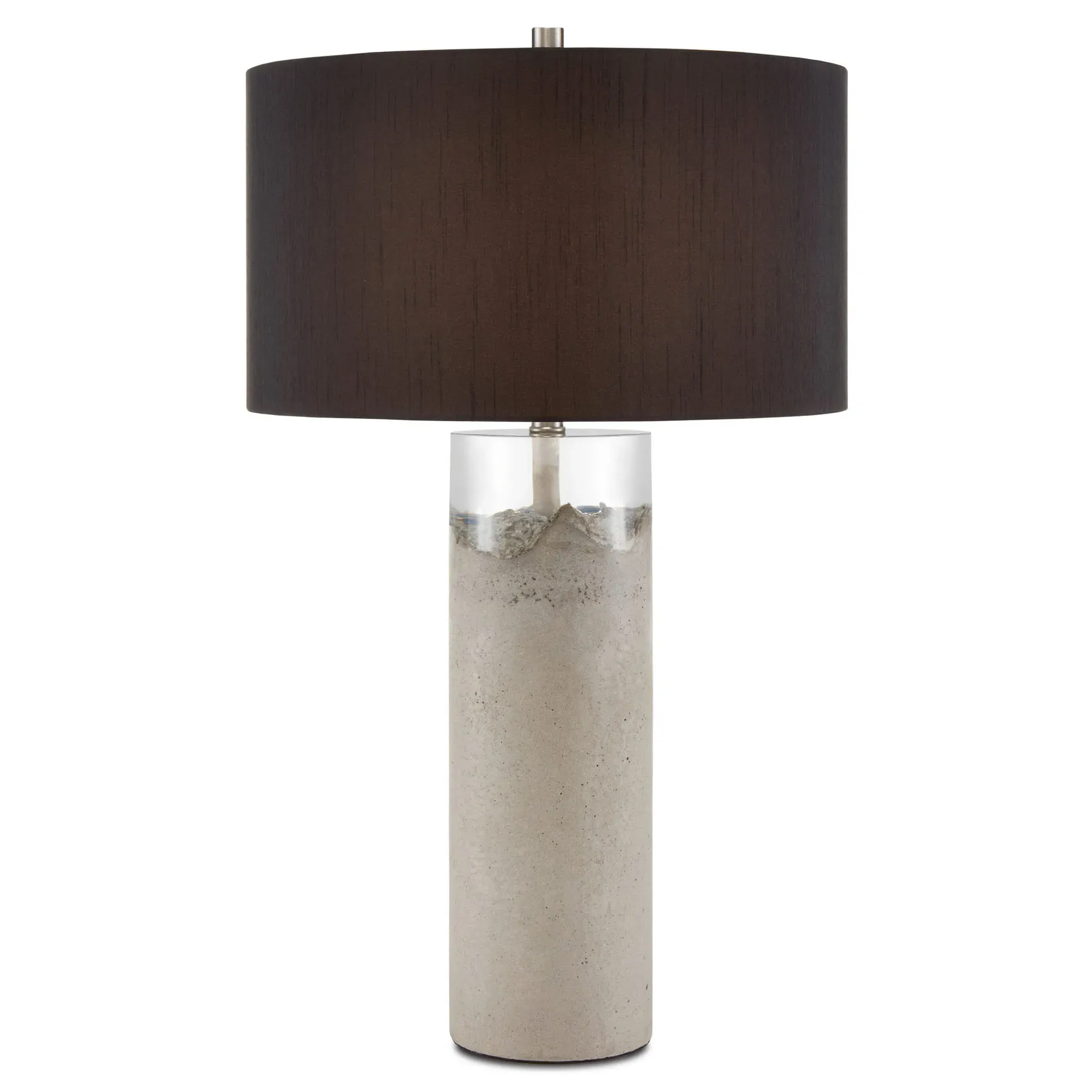 Edwin Bedside Table Lamp - Grey, Concrete