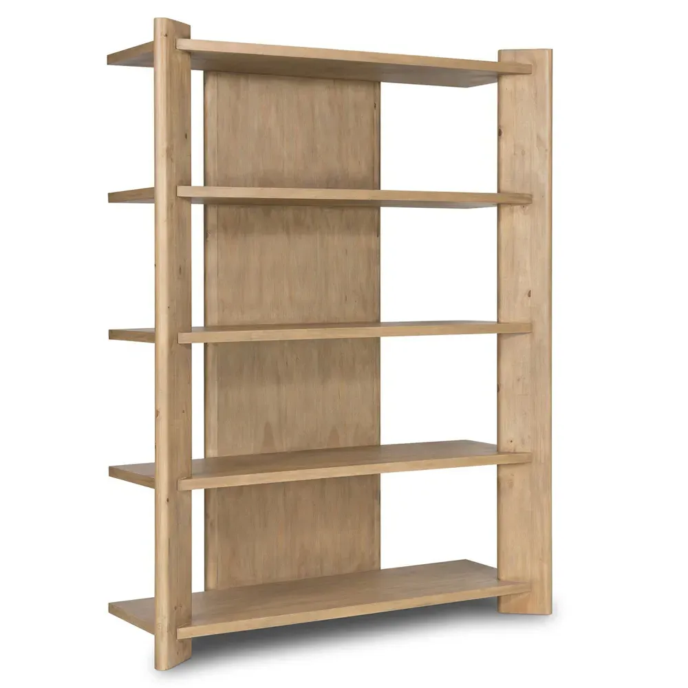 Edwin Bookcase - Brown, Pine Wood