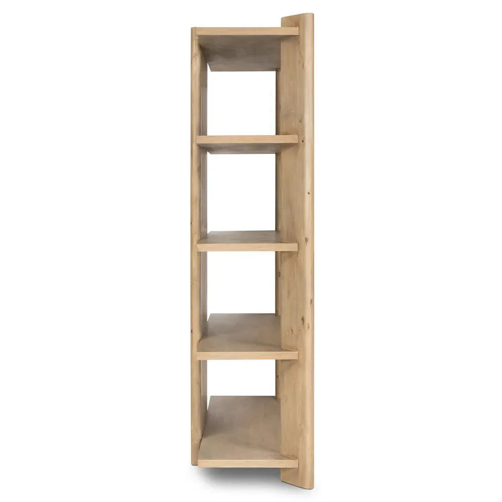 Edwin Bookcase - Brown, Pine Wood