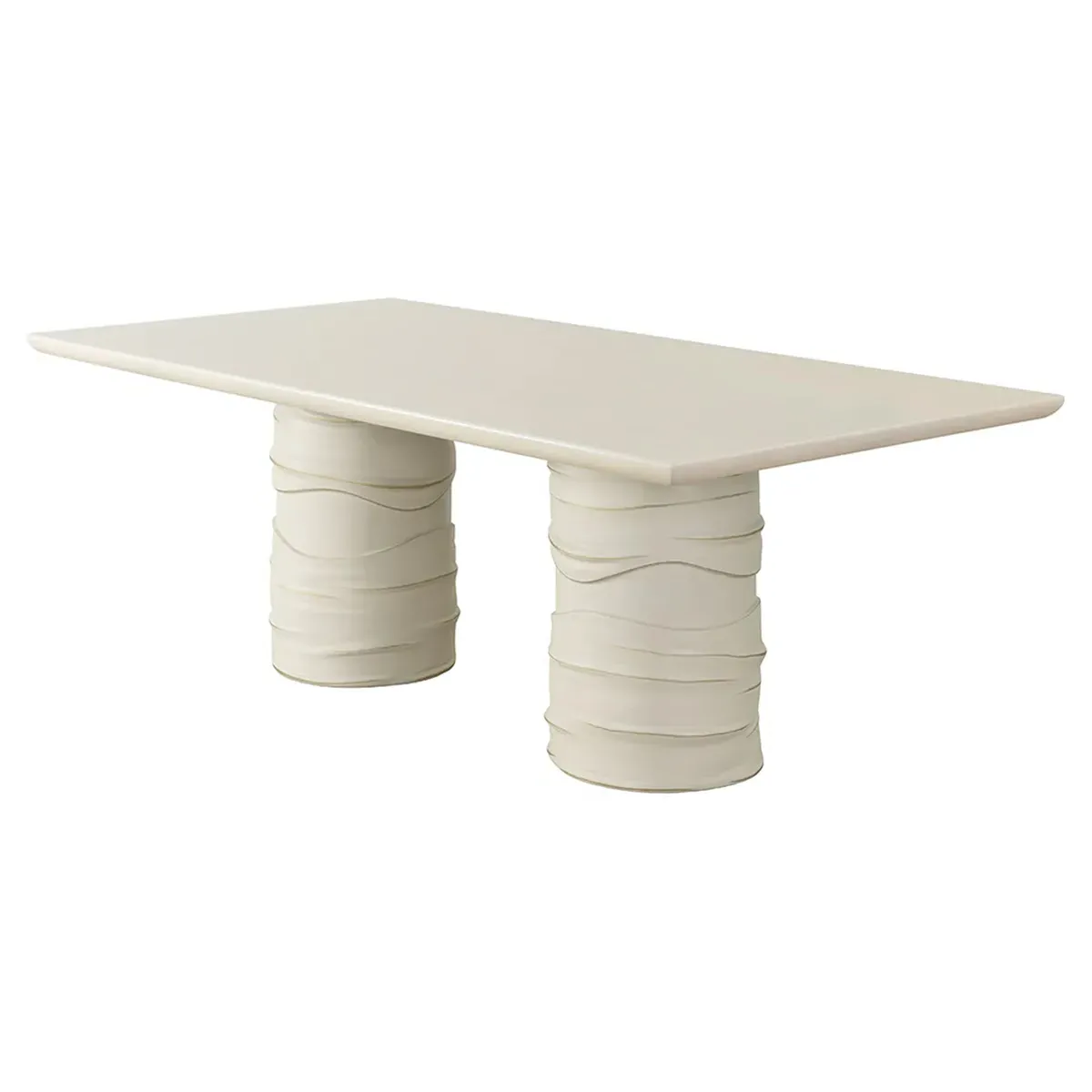 Ehsan Rectangular Outdoor Dining Table - Summer Sand, Concrete