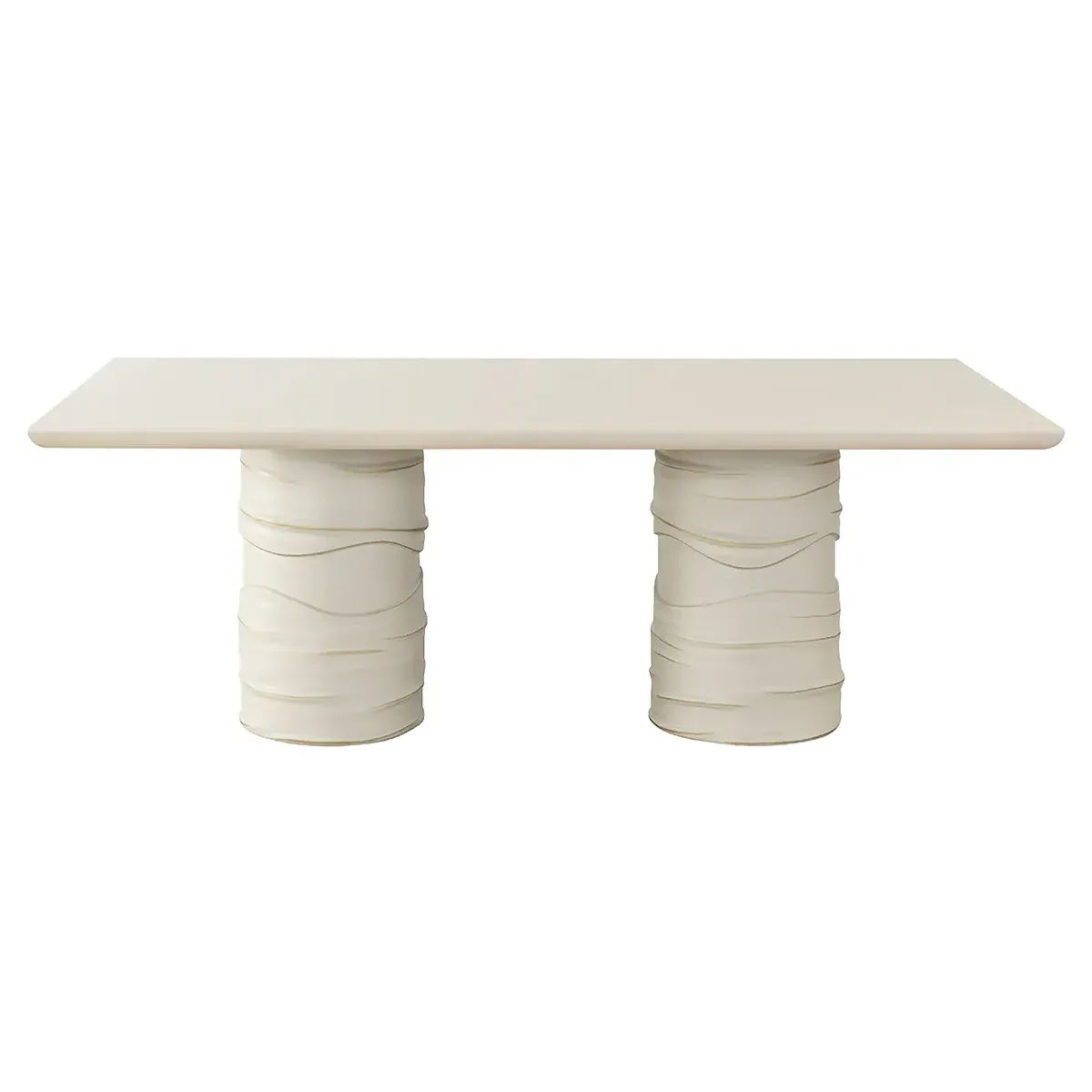 Ehsan Rectangular Outdoor Dining Table - Summer Sand, Concrete