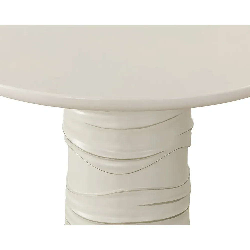 Ehsan Round Outdoor Dining Table - Summer Sand, Concrete