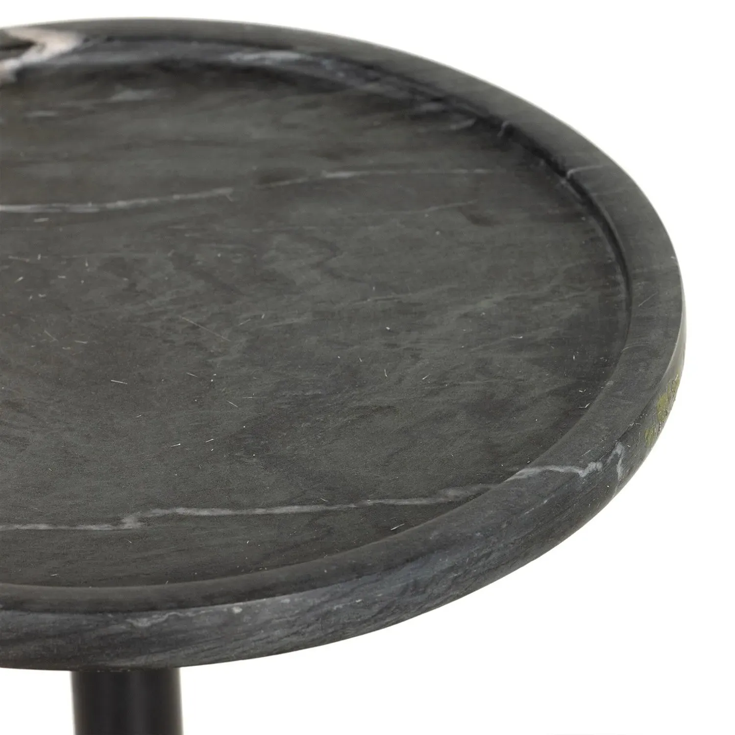 Eike Drink Table - Black, Marble