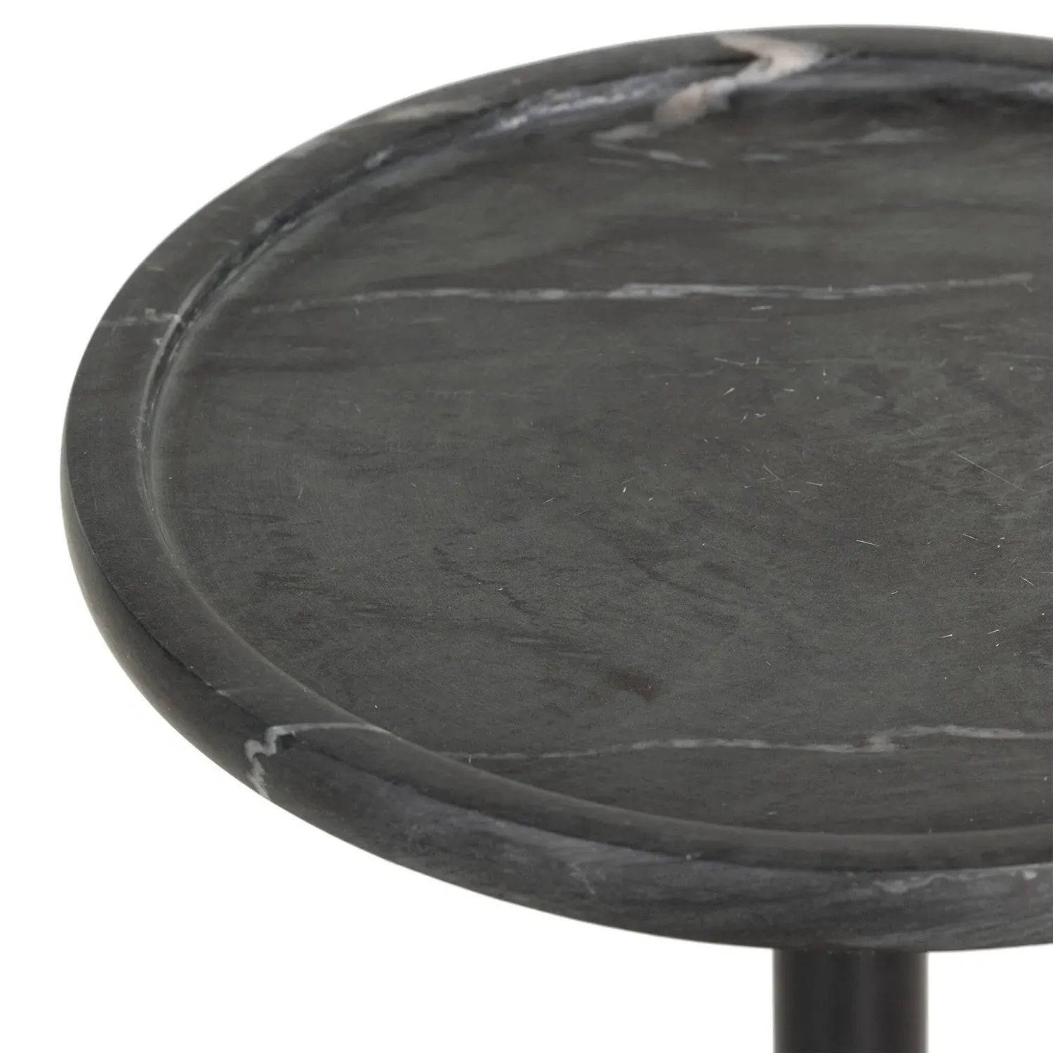 Eike Drink Table - Black, Marble