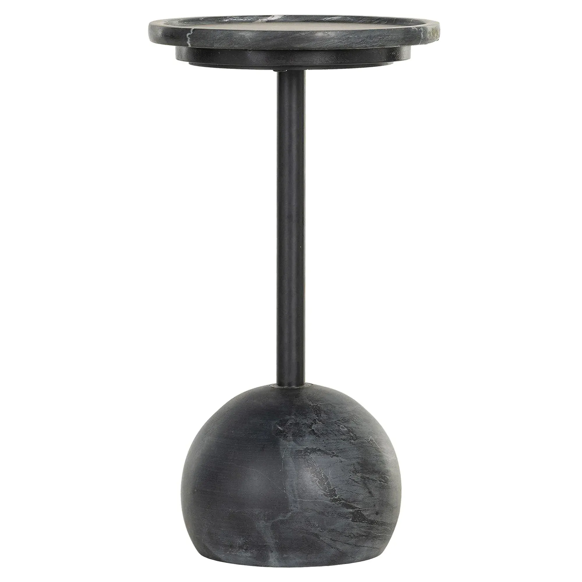 Eike Drink Table - Black, Marble