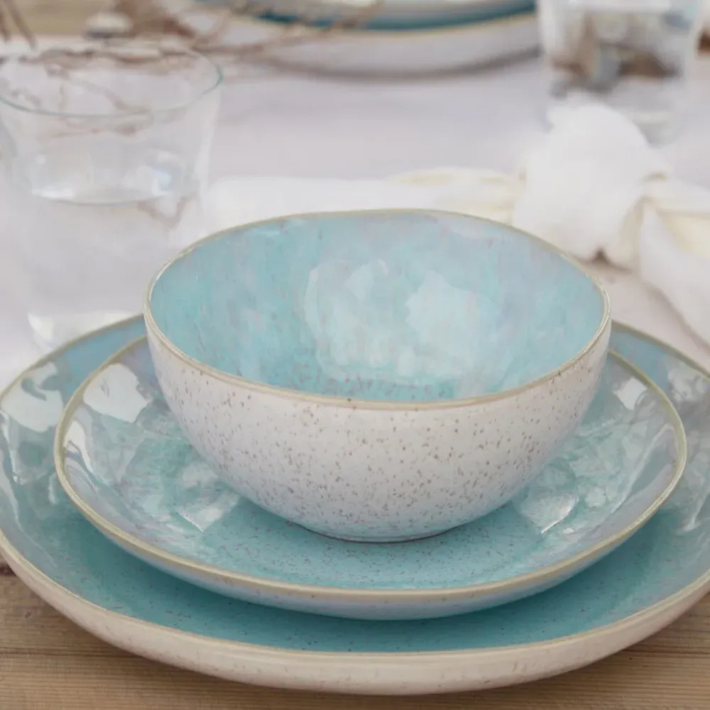 Eivissa Cereal Bowl Set of 4 - Sea Blue, Stoneware