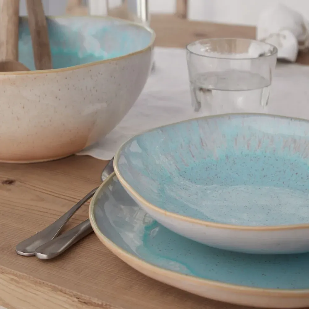 Eivissa Pasta Bowl Set of 4 - Sea Blue, Stoneware