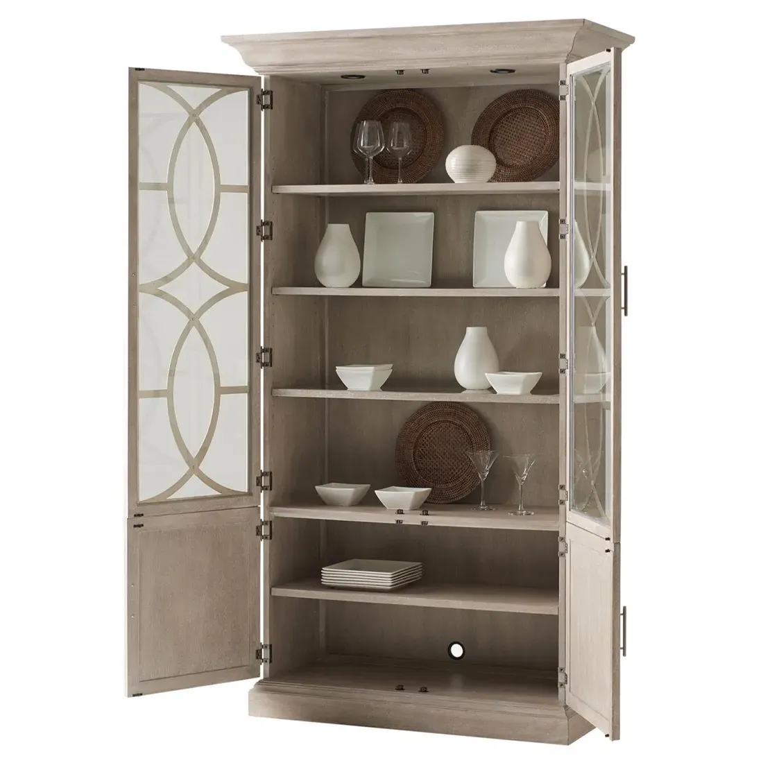 El Matador Display Case - Beige, Quartered Hickory