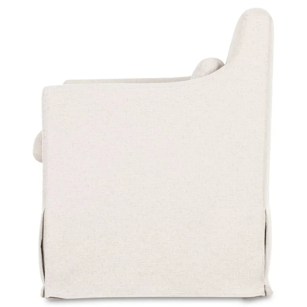 Elaine Slipcovered Dining Arm Chair - Beige