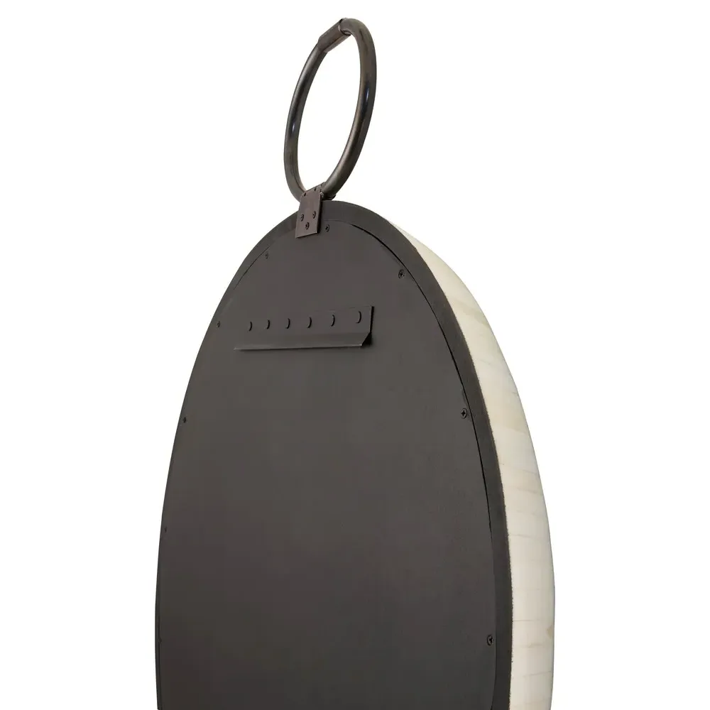 Elara Round Wall Mirror - Cream, Bone