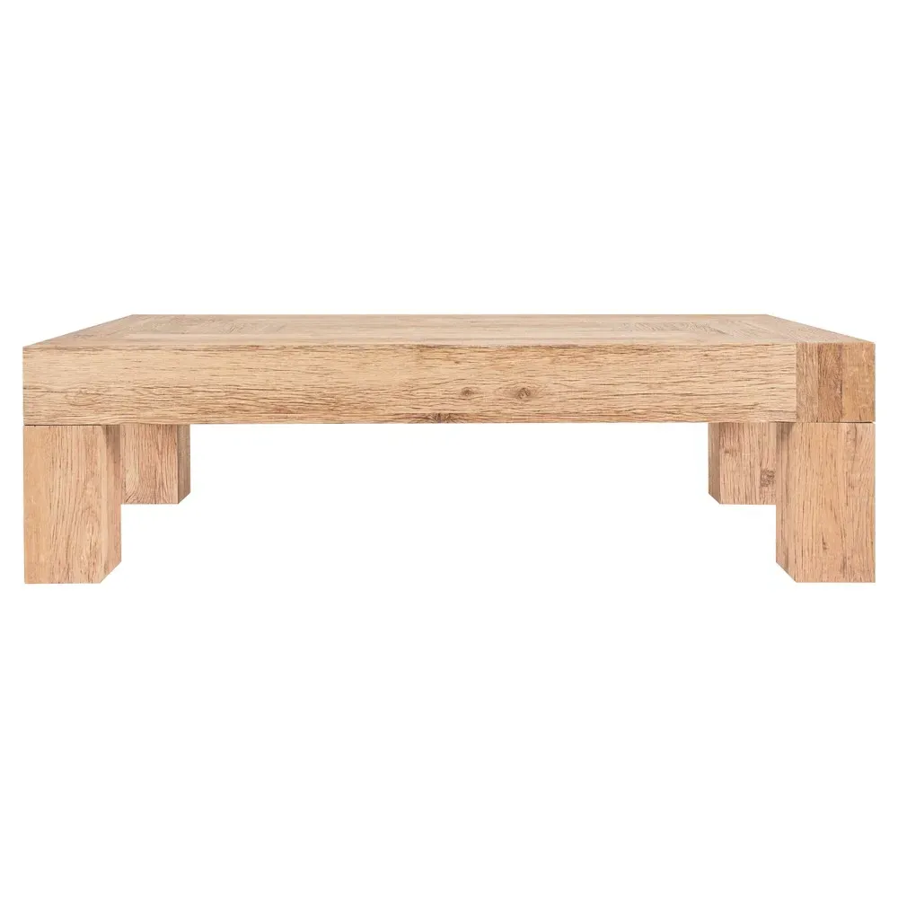 Elazar Rectangular Coffee Table - Brown, Oak image
