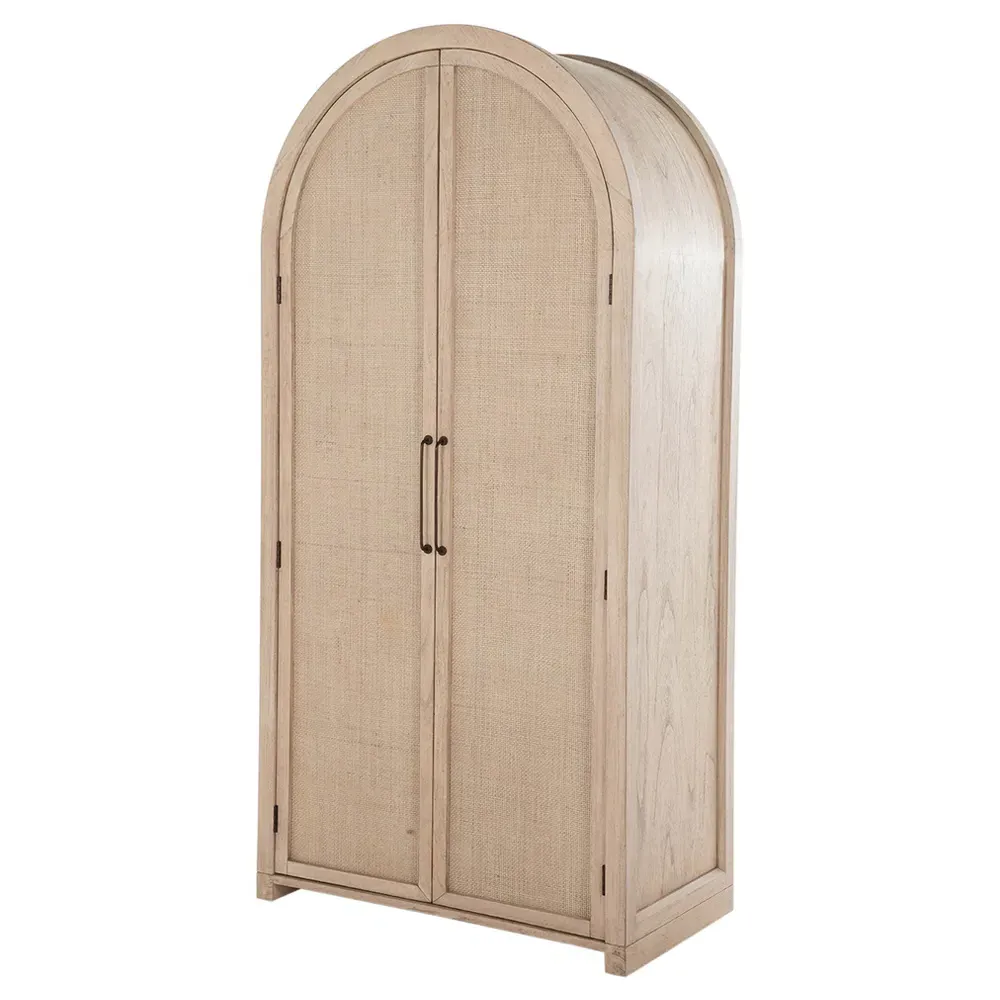 Elba Arched Cabinet - Natural, Rattan