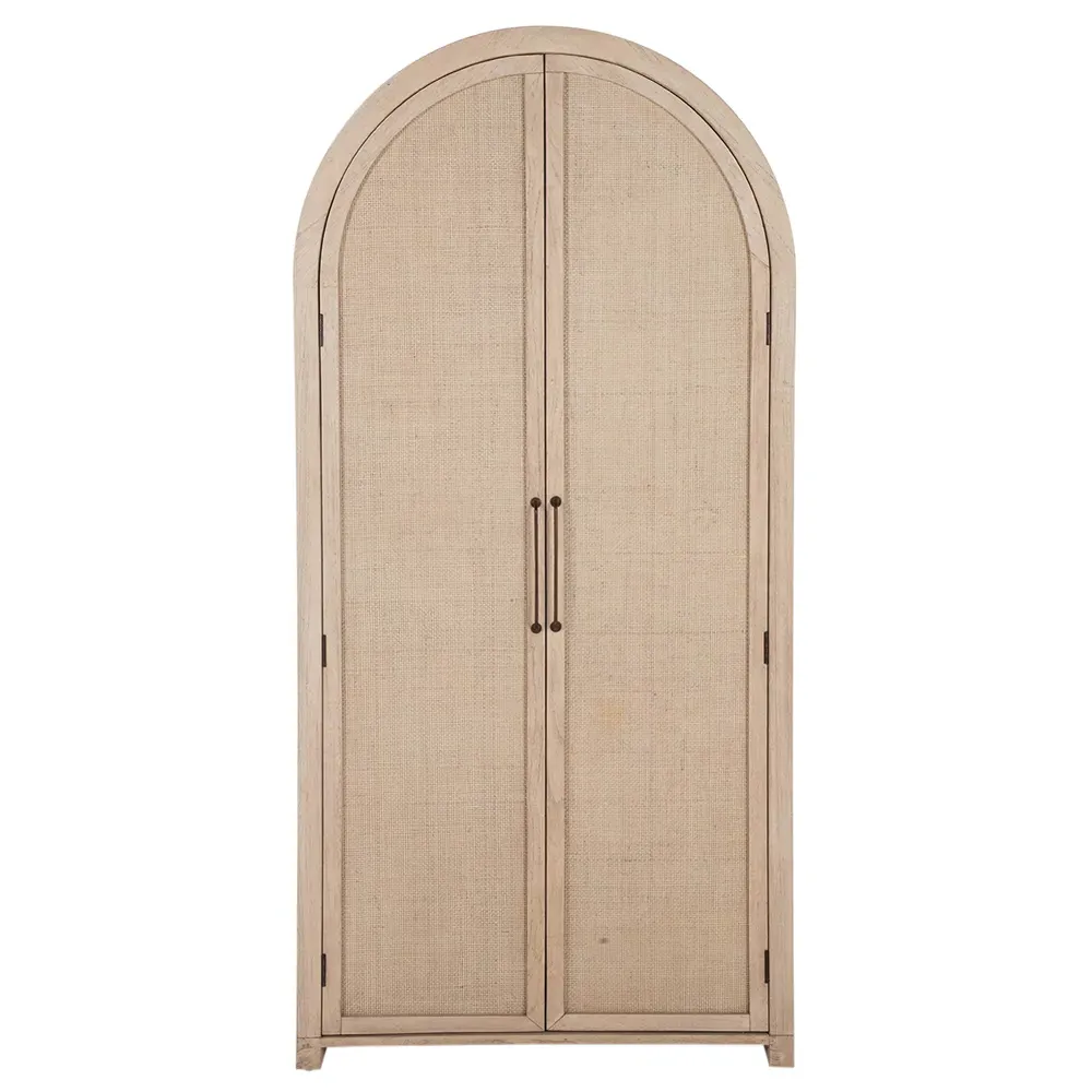 Elba Arched Cabinet - Natural, Rattan