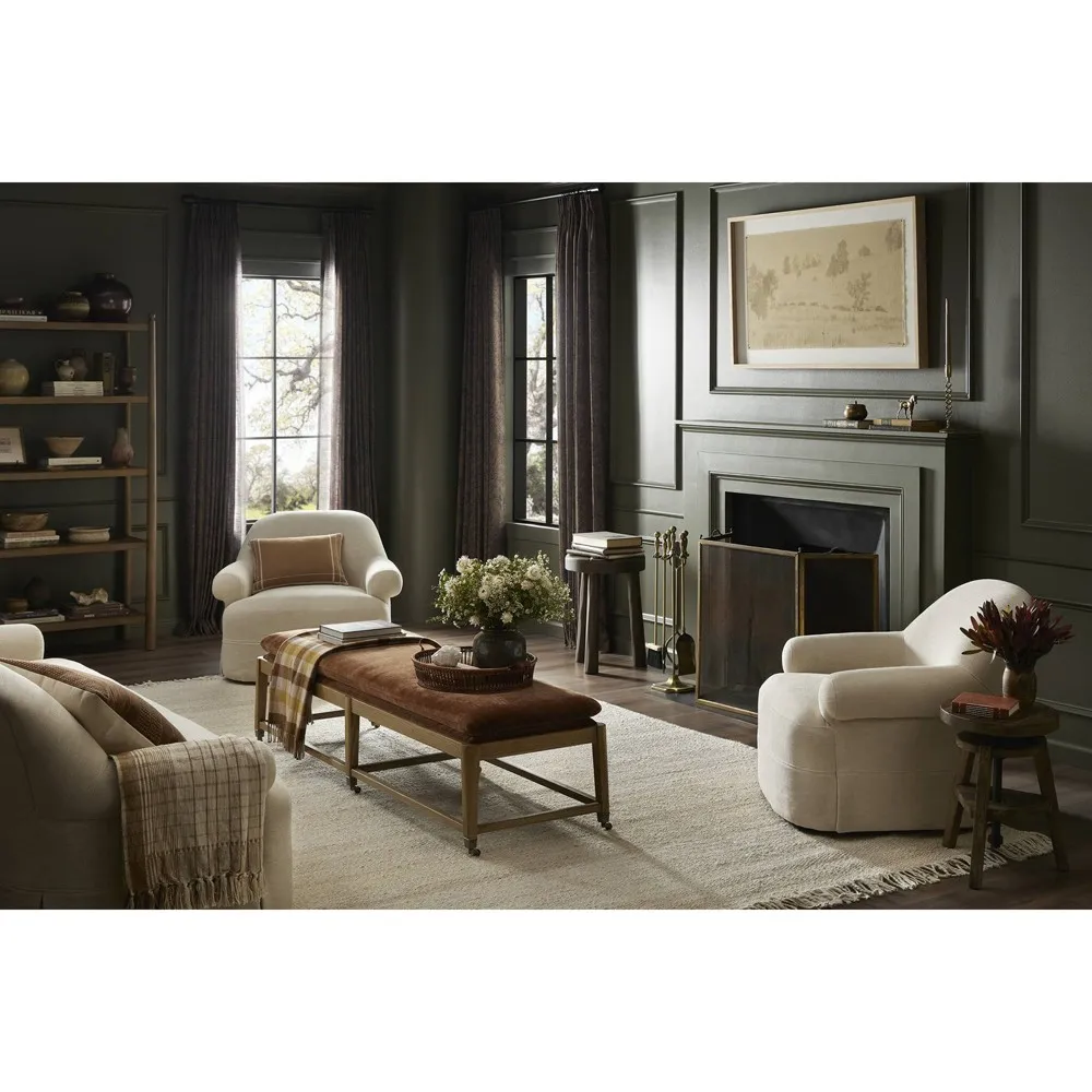 Eleanor Altair Accent Bench - Sienna, Velvet