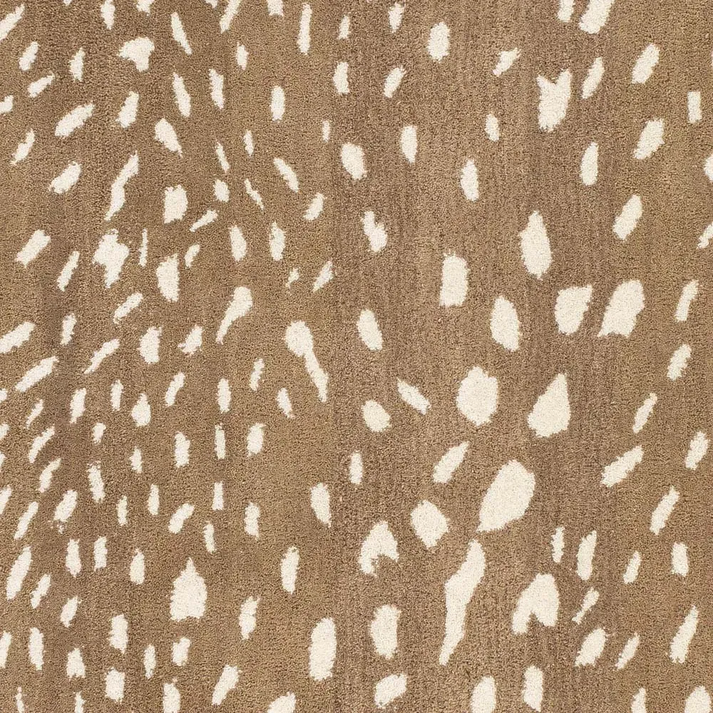 Eleanor Animal Patterned Rug - Brown, Wool