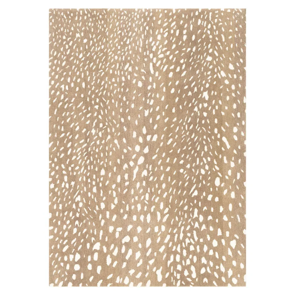 Eleanor Animal Patterned Rug - Brown, Wool