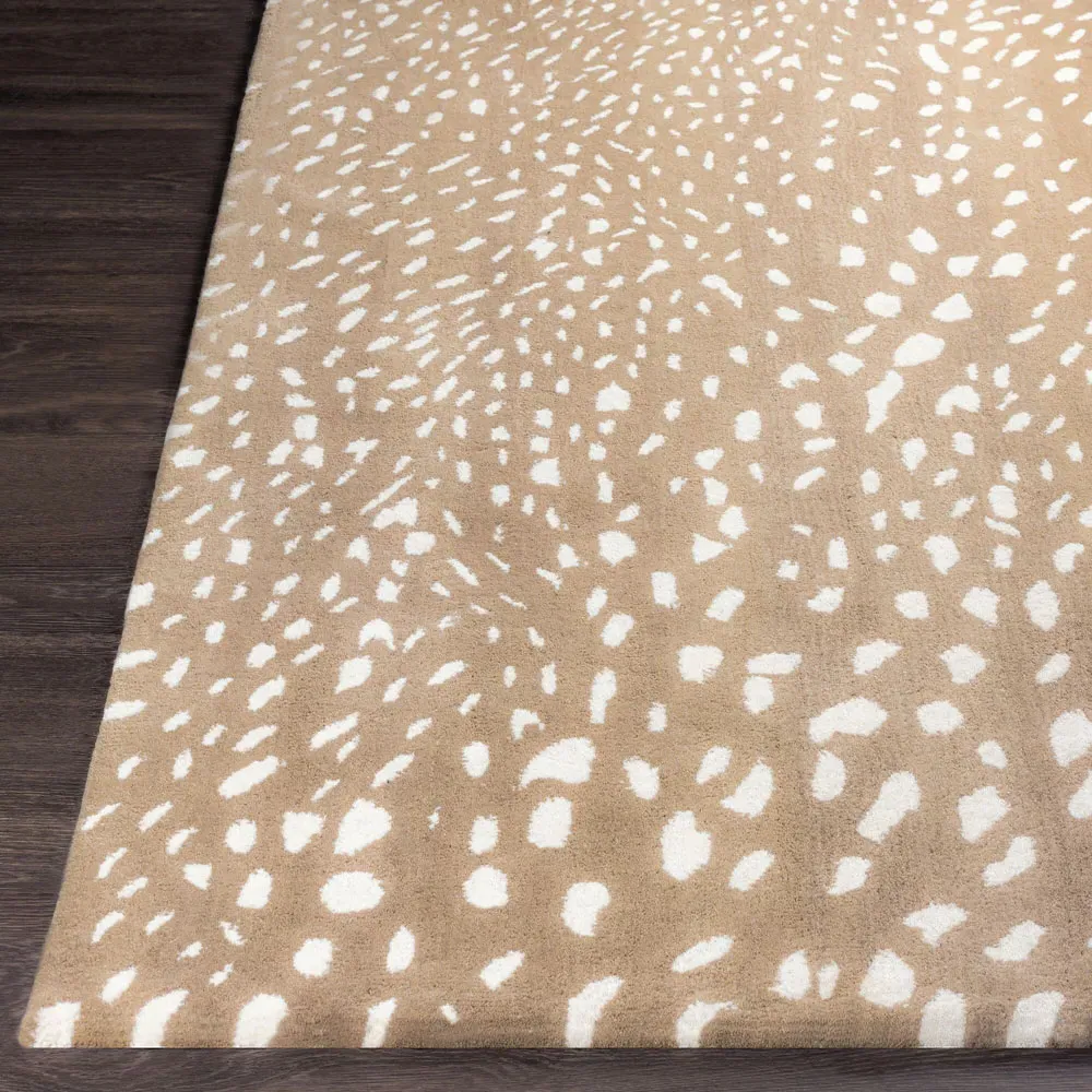 Eleanor Animal Patterned Rug - Brown, Wool
