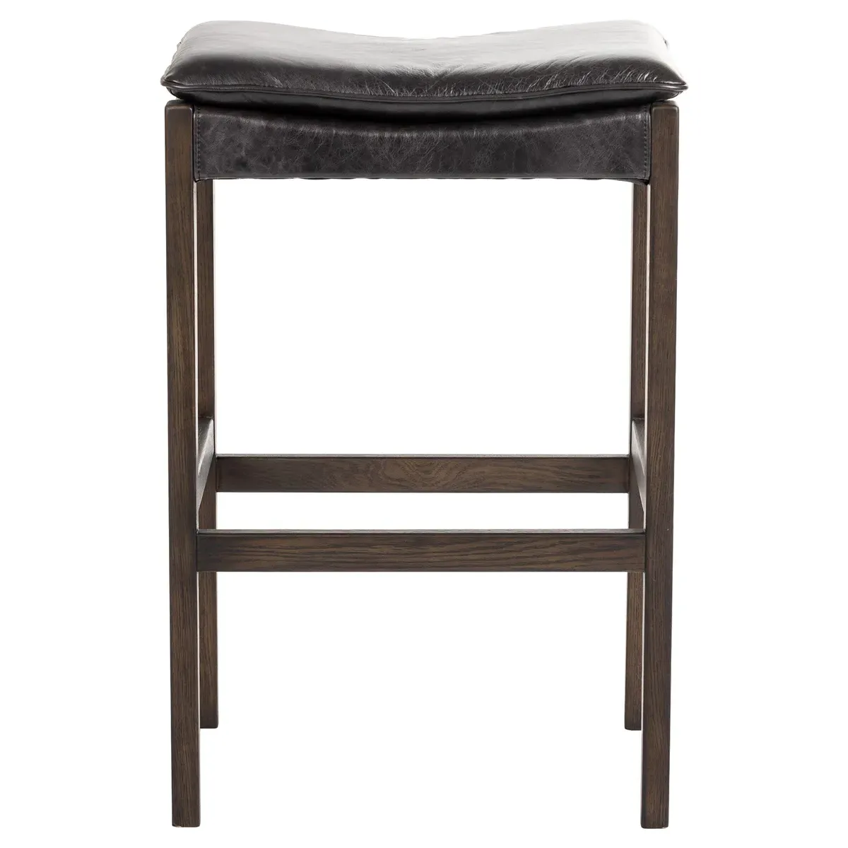 Elena Bar Stool - Black, Oak